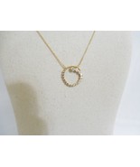 GIANI BERNINI 18k Gold/Sterling Silver Swirled Circle Pendant Necklace R... - $45.12