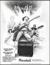 1982 Randall RG-80 112SC Amplifier advertisement classic guitar amp ad b/w print - $3.60