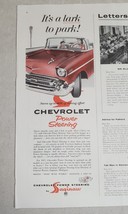 1957  Chevrolet Power Steering Magazine Advertisment - $11.30