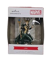 Hallmark 2021 Disney Marvel AVENGERS LOKI 3.5&quot; Boxed Christmas Tree Ornament NEW - £8.12 GBP