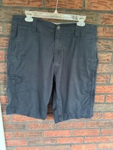 Denizen Levi&#39;s Utility Shorts 36 Blue Dad Cargo Bottoms Soft Stretch Cotton - £6.81 GBP