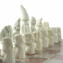 KSH0014-PNB SOAPSTONE CHESS SET - MAASAI PIECES ONLY - $85.00