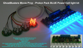 Ghost Busters Movie Prop - Proton Pack Power Cell light kit 10mm BLUE LEDs - $46.54