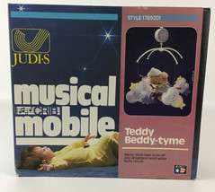 Musical Crib Mobile Teddy Beddy-tyme Sleepy Plush Bear Clouds Baby Sleep Aid New - £37.43 GBP