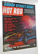 Vintage HOT ROD MAGAZINE DECEMBER 1965 Corvette  VINTAGE SPORTS CAR COLL... - $11.00