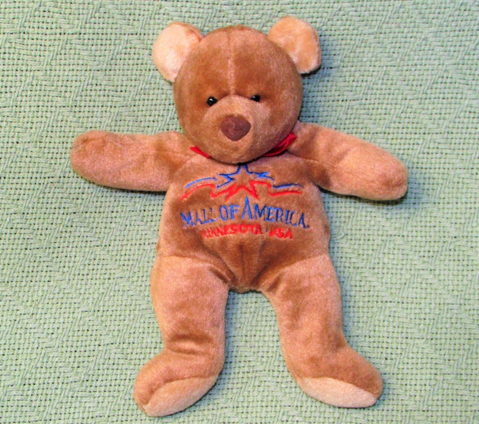 VINTAGE MARY MEYER MALL OF AMERICA BEANBAG TEDDY BEAR 1997 MINNESOTA VINTAGE 8" - $13.50