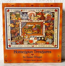 Vintage Susan Winget HomeSpun Apple Pie Recipe Jigsaw Puzzle 750 Pc NEW ... - £44.79 GBP