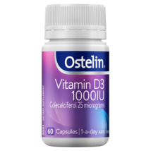Ostelin Vitamin D 1000IU - D3 for Bone Health + Immune Support - 60 Capsules - £62.40 GBP+