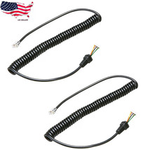 2X Microphone Cord Cable For Yaesu MH-48A6J MH-42B6J FT-2600 FT-2800 FT-... - $25.99