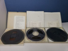 Lot of 3 Sony Scotch Audio Reel-to-Reel Tapes -Pre-Recorded w/ Music Lis... - £11.65 GBP