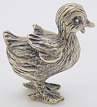 Vintage Italiano Hecho a Mano Genuino Plata .800 Ducky Loa Micro Miniature - £21.43 GBP