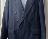 Oscar De La Renta Mens Sport Coat 42L Wool 3 Button Jacket Blazer Lined ... - £31.11 GBP
