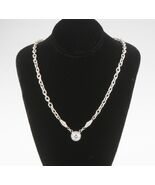 1.00 carat Round Diamond Solitaire 18k White Gold Pendant Necklace 16 in... - $7,172.27