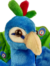 Valentine&#39;s Day Perry Peacock Bird Plush Animal Colorful Soft Valentine Peafowl - £16.68 GBP
