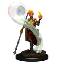 D&amp;D Icons of Realms Fire Genesi Wizard Female Premium Figure - £17.29 GBP