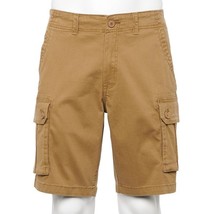 Sonoma Everyday Cargo Chino Shorts Mens 29 Brown Cotton Stretch NEW - $24.62