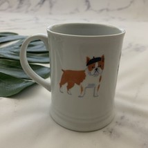 Fringe Studio Bulldog Coffee Mug White Dogs in Hats Novelty Gift Cup Pup... - $17.81