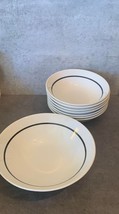 EUC Vintage J &amp; G Meakin Ironstone England White with Black Band Cereal and Vegg - £55.86 GBP