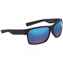 Costa Del Mar HFM 155 OBMP Half Moon Sunglasses Black / Blue Mirror 580P Polariz - £85.52 GBP