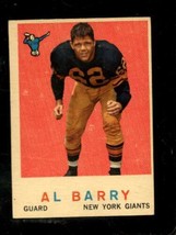 1959 Topps #138 Al Barry Vgex (Rc) Ny Giants *X86150 - £1.34 GBP