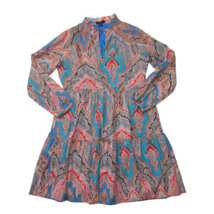 NWT J.Crew Tiered Popover in Ratti® Mediterranean Paisley Print Cotton Dress S - £90.82 GBP