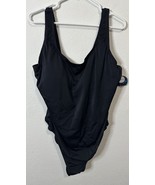 Decree Women’s Black Pull On Removable Cups Pull On One Piece Swimsuit S... - $27.71