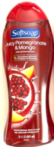 Softsoap Moisturizing Body Wash Juicy Pomegranate &amp; Mango 20 Fl Oz Fruit Juice - £12.88 GBP