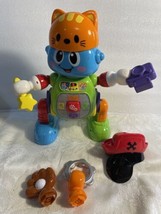 V Tech Bizzy The Mix &amp; Move Bot Dances Sing A Long Silly Phrases Accessories - $15.79
