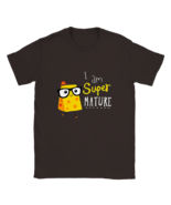 Kawaii funny I am super mature t shirt comic cheese food tee shirt cheddar - $40.75 CAD