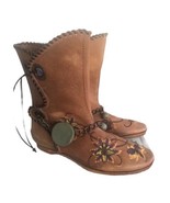 NEW AREA FORTE Italian Embroidered Leather Boots NWT Anthropologie - $99.00