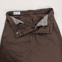Gap Icon Skirt Maxi Womens Brown Denim Split Front Boho Retro Preppy Size 8 Tall image 12