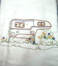 Dishtowel Tea towels Pickup Camper Campers Travel 100% Cotton 32&quot; x 36&quot; NEW - $14.84