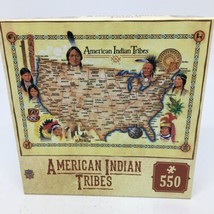 Master Pieces 550 Piece Don Tom Puzzle &quot;American Indian Tribes&quot; New 24&quot; x 18&quot;  - £9.30 GBP