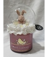 Bath &amp; Body Works WHITE GARDENIA  3-wick Scented Candle BUNNY SNOW GLOBE... - $92.55