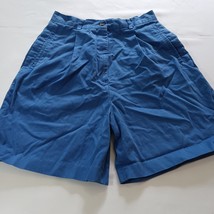 Cutter &amp; Buck Ladies Women&#39;s Blue Cotton Shorts Size 4L - $13.16
