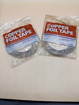 2 Rolls Copper Foil Tape, 1/4 Stained Glass Foil Sealed Packages 36 Yds ... - $19.79