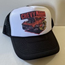 Vintage Chevy Racing Hat Drag Trucker Hat snapback Summer Cap Black - £13.91 GBP