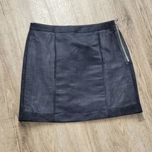 Worthington Classy Suede Feel Skirt ~ Sz 8 ~ Black ~ Above Knee ~ Lined - $22.49
