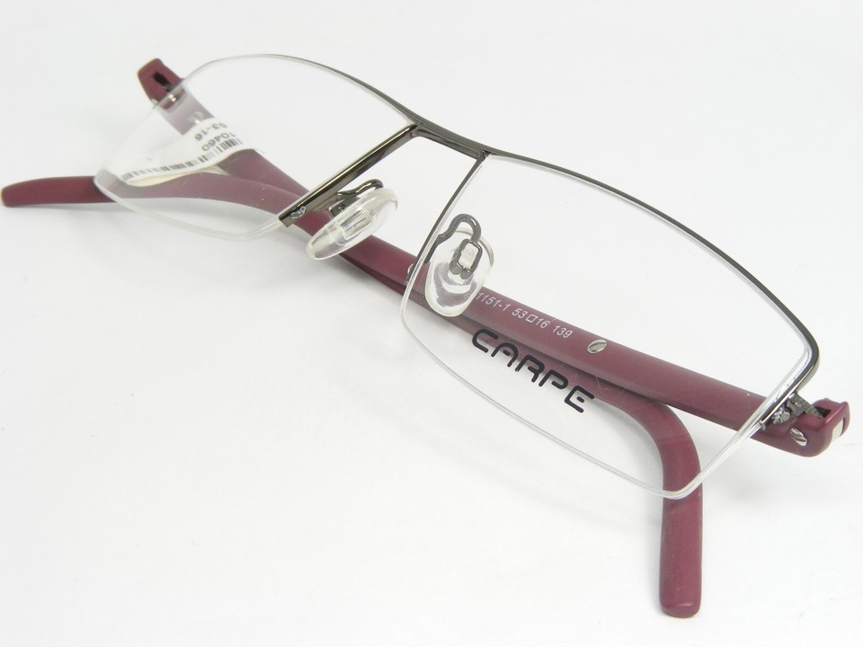 CARPE 31151-1 SAGE /SILVER /BURGUNDY EYEGLASSES GLASSES METAL FRAME 53-16-139mm Item image 4