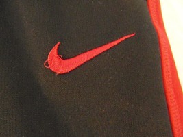 YOUTH BOYS NIKE THERMA FIT ATHLETIC SPORTS TRACK PANTS RED BLACK MEDIUM - $23.48