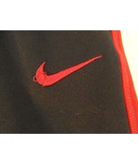 YOUTH BOYS NIKE THERMA FIT ATHLETIC SPORTS TRACK PANTS RED BLACK MEDIUM - $30.72 CAD
