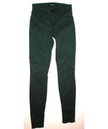 New J Brand Jeans Super Skinny Womens Dark Green Forrest 24 Luxe Sateen ... - £149.56 GBP