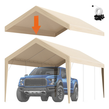 VEVOR Carport Replacement Canopy Cover, 10 x 20 ft, Garage Top Tent Shel... - $51.99