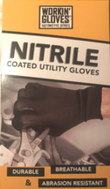 2 PAIRS Reusable Breathable Automotive Utility Nitrile Coated Working Gl... - $8.09 CAD