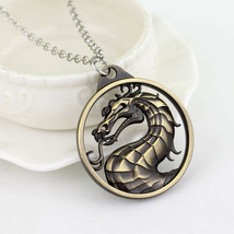 Mortal Kombat Dragon Pendant Necklace Vintage Collier Jewelry Men Women ... - £3.98 GBP