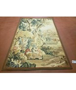 4&#39; X 6&#39; Tapestry French Design Handmade Aubusson Weave Nature One Of A Kind - £1,361.96 GBP