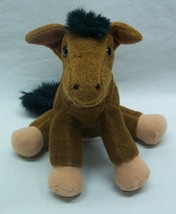 24K Special Effects Nice Brown &amp; Black Horse 7&quot; Bean Bag Stuffed Animal Toy - £12.12 GBP