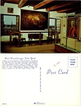 New York(NY) Fort Ticonderoga Interior Main Museum Vintage Postcard - £7.51 GBP