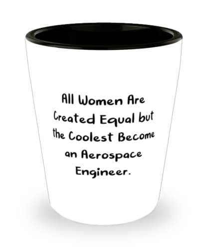 Epic Aerospace engineer Shot Glass, All Women Are Created, Gifts For Coworkers,  - £7.79 GBP
