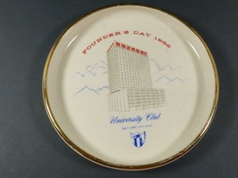 Founder&#39;s Day 1966 University Club Salt Lake City Utah dish bowl plate souvenir - £35.50 GBP